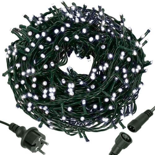 Božićna rasvjeta - 400 LED, hladno bijela, 24 m, božićna svjetla, IP44
