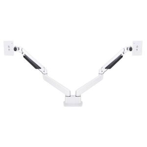 Multibrackets Gaslift asztali rögzítő kétkaros konzol, 15-32",  fehér