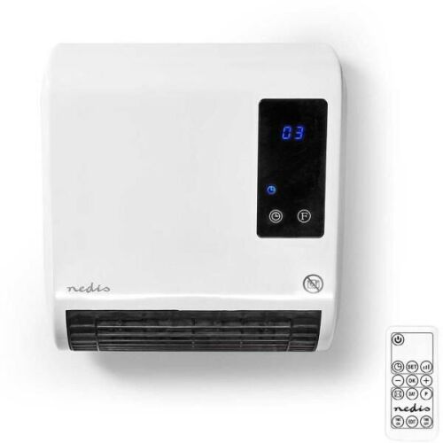 NEDIS HTBA20WT fürdőszobai fűtőtest, teljesítmény: 2000W, 20m2 -es helyiséghez, 6 programos időzítő, ventilátror funkció 114251598