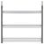 Close-up of Springos 3-tier gray shoe rack