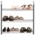 Springos 3-tier shoe rack filled with shoes