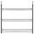 Close-up of Springos 3-tier gray shoe rack