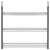 Springos 3-tier shoe rack, gray, metal and plastic, shoe storage