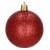 Roter Christbaumschmuck, Glitzerfinish