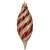 Roter und goldener Christbaumschmuck, Spiraldesign