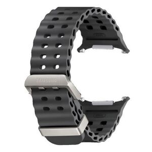 Samsung Watch Ultra sötétszürke sport szíj közelről - Okosóra szíj