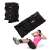 Springos adjustable ankle and wrist weights, black, 2.5 kg, pair, woman using them for workout
