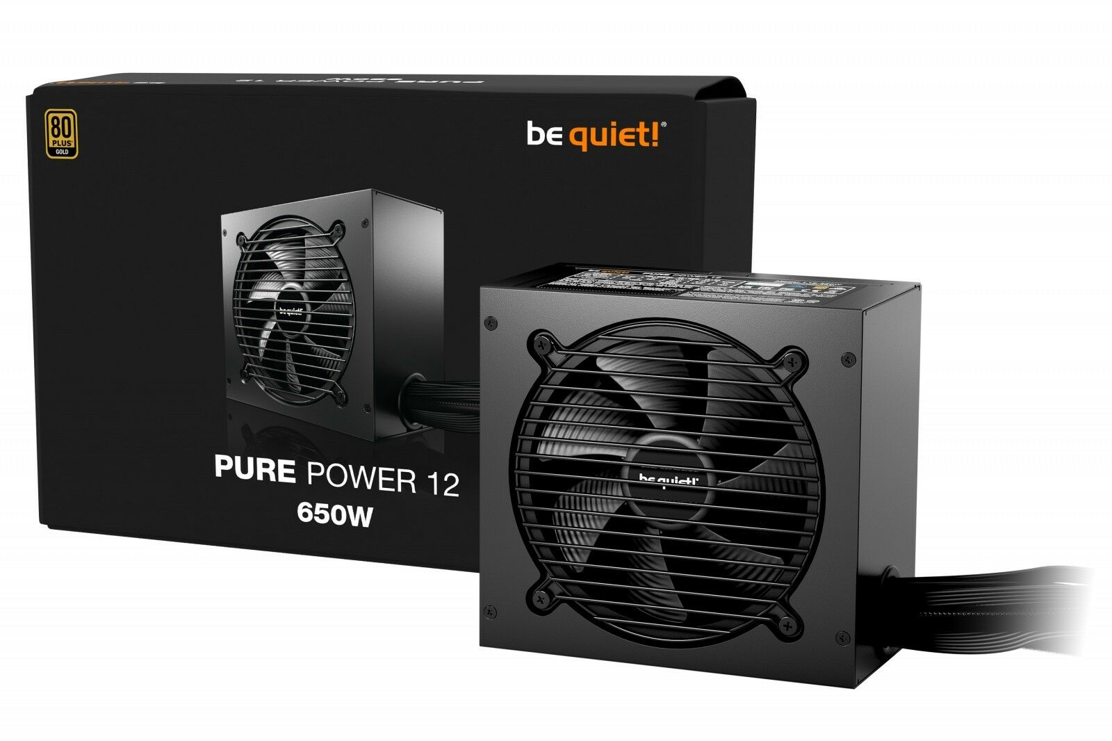 be quiet! PURE POWER 12 650W 20+4 pin ATX Fekete tápegység
