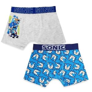 Sonic the Hedgehog 2-pak majtek bokserki dla chłopców, rozmiary 2-3 lata - Sonic