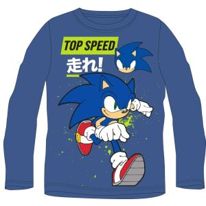 Koszulka z długim rękawem Sonic the Hedgehog dla dzieci, niebieska, rozmiar 3-4 lata - Sonic