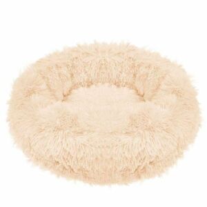 Springos cream plush donut pet bed 50cm - Cat Bed