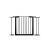 Springos adjustable black safety gate with extensions