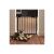 Springos black safety gate in doorway with dog lying down