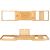 Adjustable bamboo bath shelf, 75-110 cm bath shelf 40936294