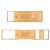 Adjustable bamboo bath shelf, 75-110 cm bath shelf 40936294
