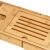 Adjustable bamboo bath shelf, 75-110 cm bath shelf 40936294