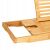 Adjustable bamboo bath shelf, 75-110 cm bath shelf 40936294