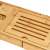 Adjustable bamboo bath shelf, 75-110 cm bath shelf 40936294