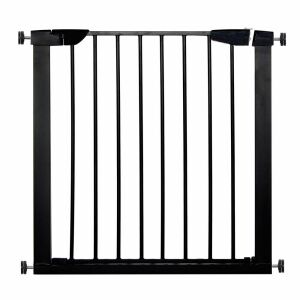 Springos Black Adjustable Safety Gate for Kids and Pets 75-89cm - Safety Gate