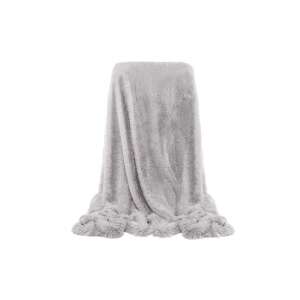 Springos gray plush blanket, extra soft, 200x220 cm - Blanket