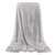 Springos gray plush blanket, extra soft, 200x220 cm