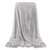 Springos gray plush blanket, extra soft, 200x220 cm