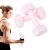 Woman holding Springos 0.5kg pink dumbbell, fitness exercise