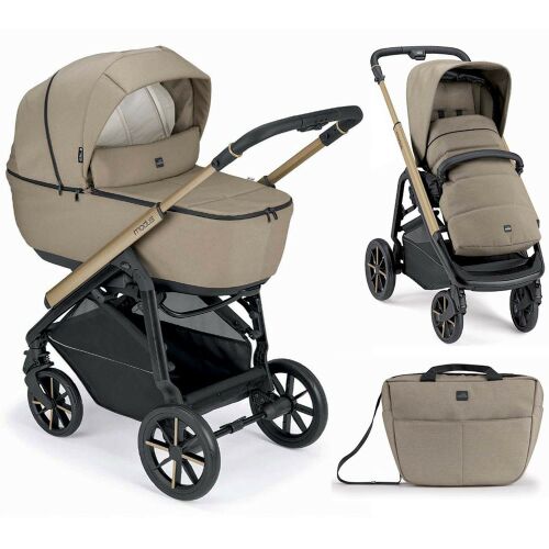 CAM Modus Duo stroller set with bassinet, seat, and diaper bag