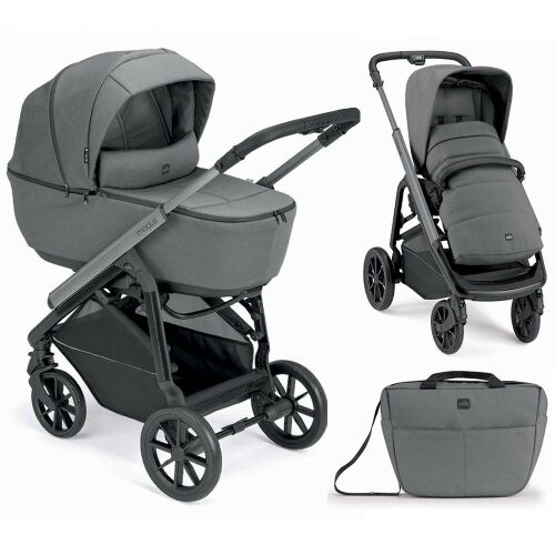 CAM Modus Duo stroller system with bassinet, seat, and diaper bag
