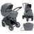 CAM Modus Duo stroller system with bassinet, stroller seat, and diaper bag