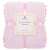 Springos Pomponos plush blanket, pink, 200x220 cm, packaged
