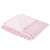 Springos Pomponos plush blanket, pink, 200x220 cm, folded