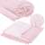 Springos Pomponos plush blanket, pink, 200x220 cm