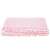 Springos Pomponos plush blanket, pink, 200x220 cm, folded