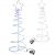 Springos LED Spiral Christmas Tree with Star Topper, Multicolor