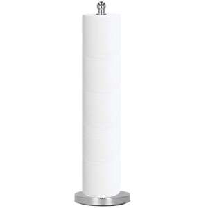 Toilet paper holder stand, chrome, 51 cm, holds multiple rolls - Toilet Paper Holder & Stand