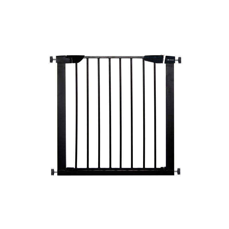 Springos állítható Biztonsági kapu 75-124cm - Fekete