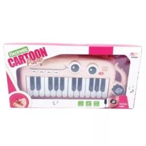 Krokodilförmiger Spielzeugsynthesizer in Verpackung, rosa, Musikinstrument für Kinder - Musikinstrumente zum Spielen