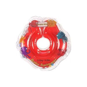 Babyswimmer Guler de înot pentru bebeluși roșu, 0-24 luni, 3-12 kg - Colaci de înot