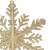 Gold glitter snowflake Christmas ornament, Springos
