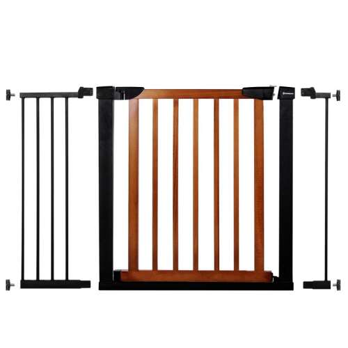 Bară de siguranță pentru copii, reglabilă, lemn/metal, 75-117 cm