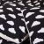 Close-up of black cloud pattern pillows