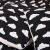 Close-up of black cloud pattern pillows