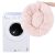 Springos pink plush pet bed is machine washable