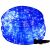 Aufgerollte 20m blaue LED Lichterkette mit Stecker