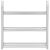 Springos 3-shelf shoe rack, shoe shelf, plastic-metal, white 40936374
