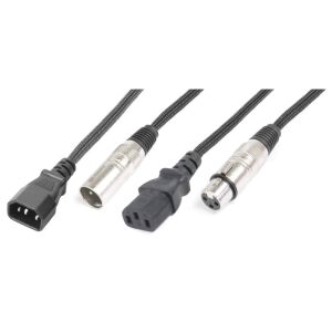 PD Connex CX09-10 IEC M &#8211; XLR Mama / IEC F &#8211; XLR papa, 10 m 114311180 - PD Connex