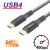Thunder UCK-05 (USB-C – USB-C) 240W Gyorstöltő USB4 (0,5m) 161215417