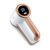 Berdsen White and Rosegold Electric Fabric Shaver angled view