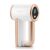 Berdsen White and Rosegold Electric Fabric Shaver angled view